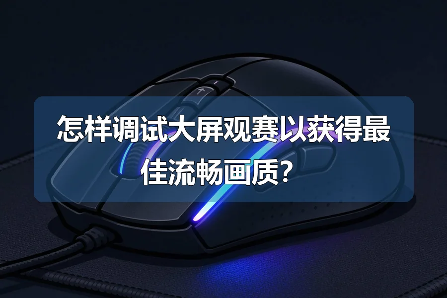 怎样调试大屏观赛以获得最佳流畅画质？